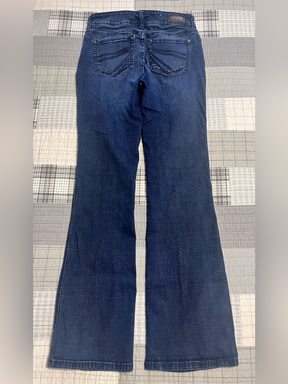 2 Pair Shyanne Women’s Bootcut Jeans 28x34 Reg Dark Wash Stretch Western Denim - Picture 12 of 16